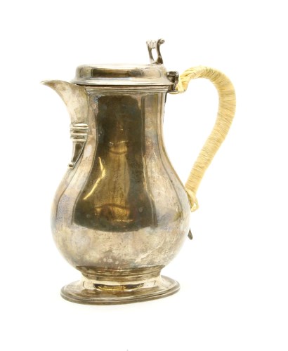 Lot 131 - A George V silver coffee pot
