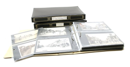 Lot 96 - Three modern postcard albums with many cards of Hitchin