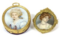Lot 150 - Two portrait miniatures