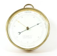 Lot 146 - A gilt metal barometer