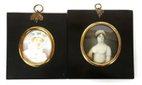 Lot 79 - Two portrait miniatures