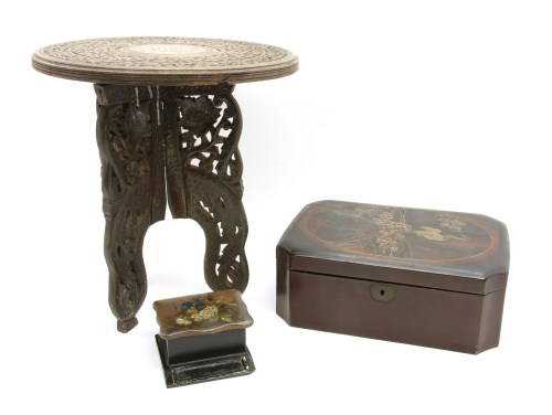 Lot 308 - A collection of Victorian work boxes and similar