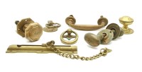 Lot 325 - A quantity of brass door and furniture items