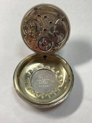 Lot 429 - A sterling silver Waltham open-faced pocket watch