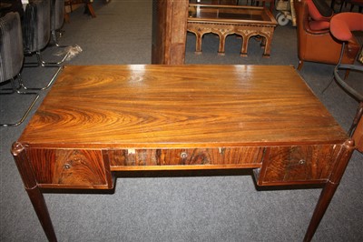 Lot 155 - A French rosewood desk