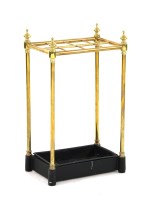 Lot 659 - A brass umbrella stand