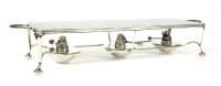 Lot 281A - An Asprey & Co silver plated triple warming stand