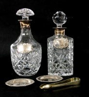 Lot 215 - A cut crystal glass whisky decanter