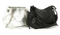 Lot 488 - A Cocchinelle black leather handbag