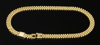 Lot 394 - An Italian 18ct gold necklace