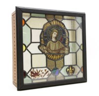 Lot 280 - Early stained glass: a circular head