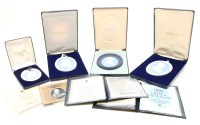 Lot 355 - Twelve modern Wedgwood jasperware oval portrait medallions