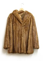 Lot 545 - A blonde mink fur coat