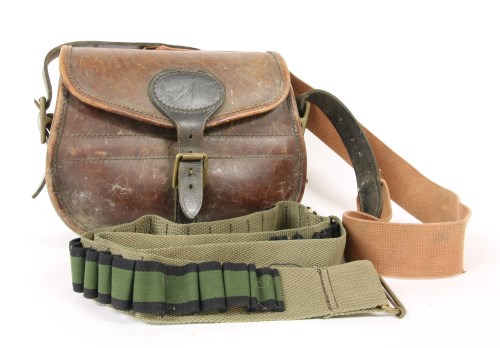 Lot 457 - A Parsons leather cartridge bag