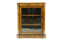 Lot 698 - A Victorian burr walnut pier cabinet