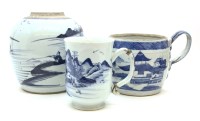 Lot 406 - A Chinese blue and white ginger jar