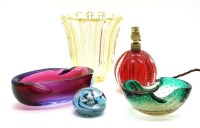 Lot 354 - Modern Italian and French glassware