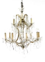 Lot 420B - A twelve branch two-tier chandelier