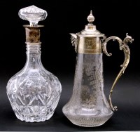 Lot 224 - A mid 20th century Thomas Webb & Sons crystal glass decanter