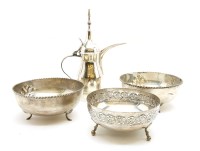 Lot 343 - A collection of silver and silver plate