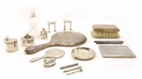 Lot 201 - A collection of silver items