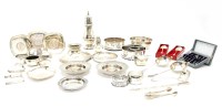 Lot 203 - A collection of silver and silver plate
