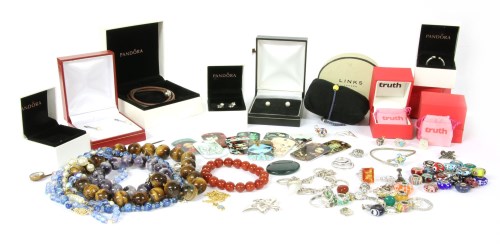 Lot 151 - A collection of jewellery including a collection of charm beads