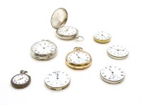 Lot 156 - Three silver pocket watches