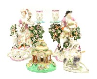 Lot 255 - A pair of late 18th century Derby porcelain figures