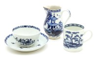Lot 235 - An 18th century Worcester porcelain tea bowl and saucer