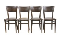 Lot 720 - A set of four early 20th century Thonet chairs