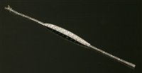 Lot 179 - An Art Deco diamond set bracelet