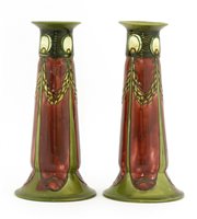 Lot 216A - A pair of Minton Secessionist pottery vases