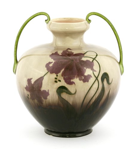 Lot 6 - An Art Nouveau twin handled vase