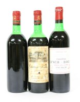Lot 412 - Assorted Red Bordeaux to include: Château Lynch-Bages