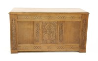 Lot 646 - A carved oak coffer