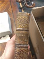 Lot 319 - BINDING: A large quantity of C18 & C19 leather bound books.