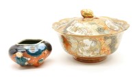 Lot 403A - A Japanese kutani bowl and cover