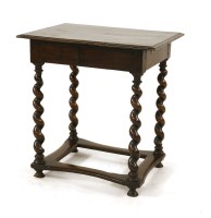 Lot 635 - An oak side table