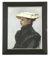 Lot 560 - Dorothy Dean (b.1920)
'REMINISCIENCE' - PORTRAIT OF A WOMAN IN PROFILE
Signed l.r.