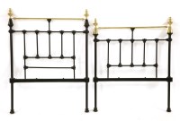 Lot 645 - An iron and brass single bed with a modern mattress

Provenance:  The Collection of Mr and Mrs J Murphy