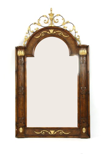 Lot 656 - A parcel gilt pier mirror