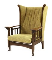 Lot 42 - An Arts & Crafts oak armchair