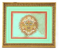 Lot 476 - An Indian gouache portrait   Provenance: From the estate of the late Henry Wilson