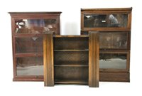 Lot 508 - An early 20th Century Globe Wernicke oak bookcase