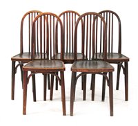 Lot 569 - Five Thonet bentwood chairs