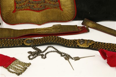 Lot 167 - Victorian military uniform accessories