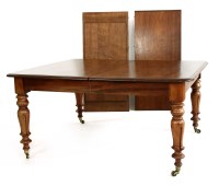 Lot 706 - A William IV mahogany extending dining table with two leaves