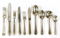 Lot 104 - A matched twelve-setting canteen of flatware and cutlery