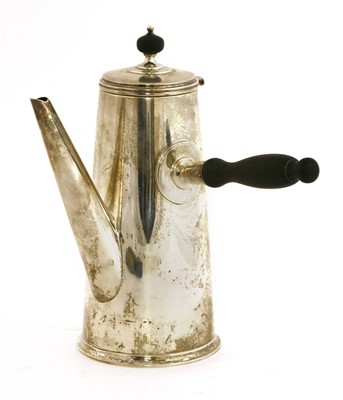 Lot 111 - An American silver coffee pot